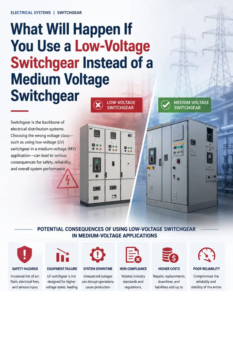 ¿Qué pasará si utiliza un tablero de distribución de bajo voltaje en lugar de un tablero de distribución de media tensión?