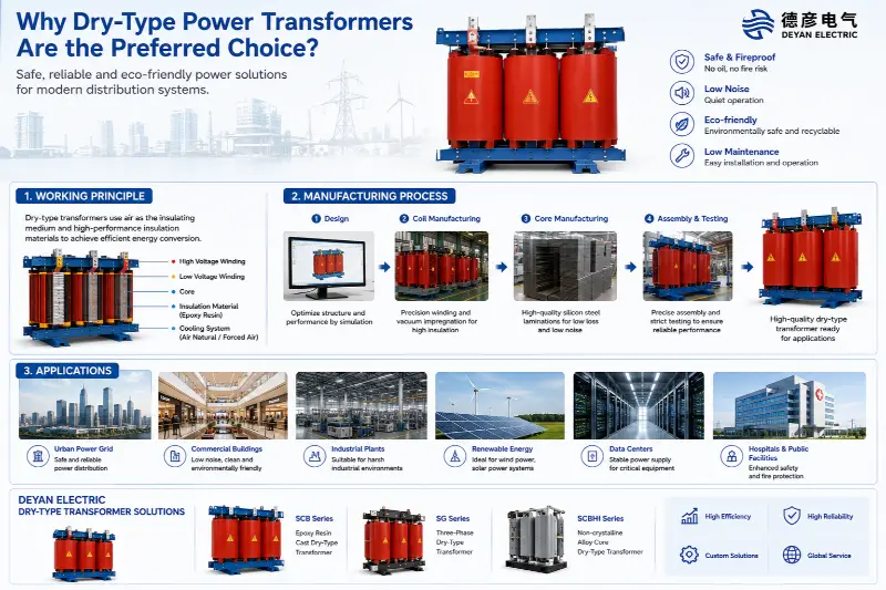 ¿Por qué los transformadores de potencia de tipo seco se han convertido en los nuevos favoritos en los sistemas de distribución de energía modernos?