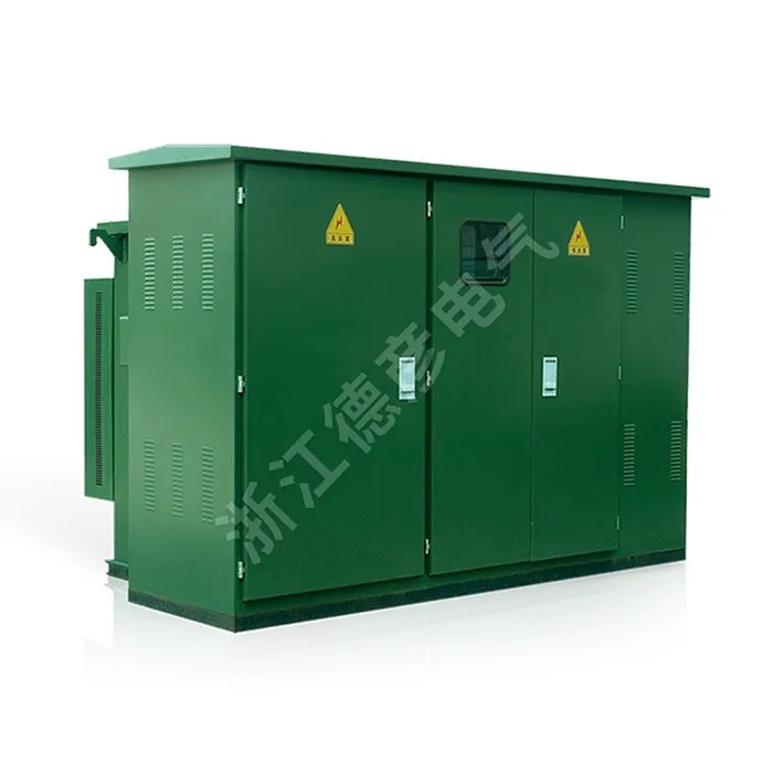 Subestación tipo caja prefabricada estilo americano